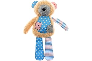 BELCKA LTD BEST CARE FOR YOUR HOME Belcka- Teddy Bear Dog Toy with Squeaker - Durable Plush Dog Toys for Small to Medium Dogs - Puppy Soft Toy from 8 Weeks with Crinkle Paper- Dog Birthday Present