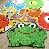 Fußmatte, Cozyswan Frosch Fußabtreter Karikatur Türmatte Doormat Rutschfeste Fußmatte für Kinder 45x65cm - 4