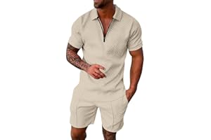 ETHKIA Men's Casual Tracksuit Set loose fitting Floral Print Men Summer sets Casual button down Henley T Shirts For Men Stretch Holiday Fashionable Set Valentine's Day tee Outfits For Men 2 Piece Sets Formal