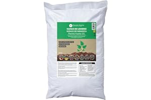 PLANETA HUERTO BONSÁI PLANETA HUERTO | Humus de Lombriz 12 L – Humus Fertilizante ecológico natural con alta materia orgánica, Enmienda orgánica para huerto, jardín, plantas, césped y semilleros