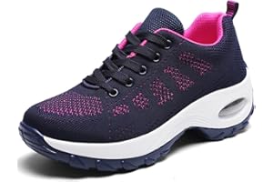 WOWEI Zapatillas de Running Mujer Zapatillas de Deportivas Mujer Zapatos para Correr Ligero Transpirables Gimnasio Sneakers Calzado Deportivas Fitness Casual
