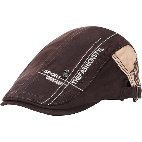 Chapeau Newsboy AWOCAN Denim - Style Vintage 8 Panneaux