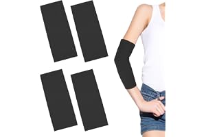 ValueBargain 2 par tatueringsarmskydd, sportärmar, svart, sömlösa, flexibla, ventilerande, UV-skydd för tatuering, träning och liv