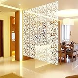 Aplicación: los paneles divisores de habitación se pueden colgar en el techo o pegar a la pared. Ideal para decorar tu habitación u oficina. Se puede utilizar como decoración de pared, divisor, pantalla, ventana, etc. Se puede colgar verticalmente, también se puede pegar en la pared de la sala de estar, el sofá, el dormitorio. Será la buena opción para regalar.