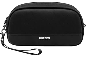 UGREEN Sac Câble Rangement Électronique Pochette Organisateur de Voyage Protection Contre Éclaboussures Poche Intérieure Zippée pour Batterie Externe Chargeur Adaptateur Câble Disque Dur (S)
