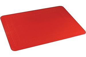 Aidapt - Vm985abr - Set De Table En Caoutchouc Siliconé Antidérapant - Rouge - Taille 35x25cm -