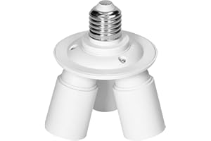 Miratic Adattatore soffittario E27 - Lampadina compatibile 3xE27