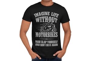 Getting Shirty Imagine Life without Motorbikes (Bike, Biker) Motorcycle T-Shirt for Men and Women