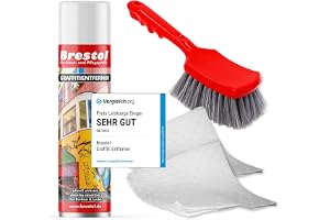 BRESTOL® GraFFITI Remover, 400 ml sprayset, inkl. kemisk bindningsfleece och borste, graffitilös färgborttagningsmedel, färgborttagare, färgborttagare, färgborttagare, färgborttagningsmedel betesmedel
