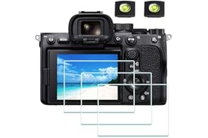 Protector Pantalla para Sony Alpha A7 III A7 II /A7R III A7R II / A7S III A7S II /7 III 7 II /7R III 7R II 7S III 7S II 【3+2 Unidades】,ULBTER Vidrio Templado LCD 0,3 mm Dureza 9H Antiarañazos