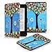 Produktbild DHZ Kindle Paperwhite Hülle - Slim Schutzhülle Smart Cover Case mit Auto Sleep / Wake Funktion für Alle Kindle Paperwhite (2016,2015,2014,2013 Modelle mit 6 Zoll Display),Blumen und bäume