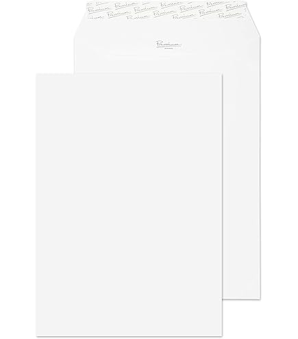 Buste Di Carta Bianche 50 Pezzi - 229x324 Mm, 100 G, Con Chiusura Autoadesiva, Per A4 - Foto 8