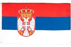 AZ FLAG Flagga Serbien 150x90 cm Banér Serbisk Lätt Polyester 2 Öljetter
