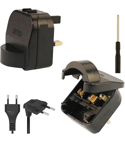 Convertisseur Schuko Noir À Terre SCP3 BK R 13A 13A