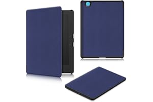 Kepuch Custer Funda para Kobo Aura H2O Edition 2,Slim Smart Cover Fundas Carcasa Case Protectora de PU-Cuero para Kobo Aura H2O Edition 2 - Azul