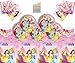 Produktbild Disney Princess Party Supplies Mädchen komplette Geburtstag Party Geschirr Set 16 Gäste- Einweg Disney Princess Teller Cups Servietten Tischdecke