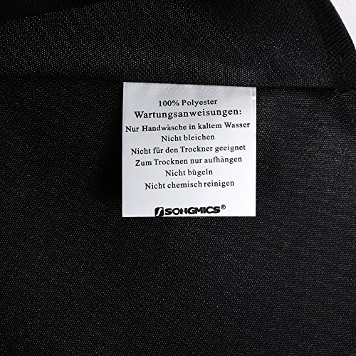 Songmics Wäschekorb Wäschesortierer Wäschebox Wäschewagen mit 4 × Sortierer Fächer Schwarz LSF005 - 7