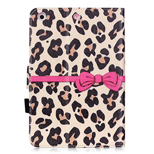 iPad Mini 3 Hülle, Deenor Colorful Painting and Stylish Drawing Wallet Case Book Style PU Leder Flip Protective Stand Flip Schutzhülle Hülle für Apple iPad Mini 1/2/3 Generation. (Footprint) - 3
