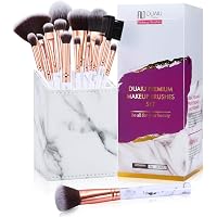 16-teiliges Make-up-Pinsel-Set In Schwarz Mit Roségold – Premium Synthetik Für Foundation, Lidschatten & Mehr