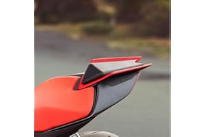 TAZGANTAX Motorrad Hinten Sitz Gugel Soziussitz für RS660 TUONO 660 2020 2021 2022 2023 2024 RSV4 2021-2024 Solo Sozius Sitzbezug Verkleidung kit (Rot)