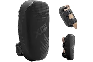 Xn8 Sports Muay Thai Pads Strike Shield Kickboxing Curved For MMA-Boxing-Martial Arts-Taekwondo-Karate Target-Punching (Sold as a single)
