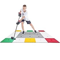 Hockey Revolution Tiles 18 Hockeytegels voor droge trainingen, duurzaam, glad, in elkaar grijpende vloerbedekking van droogland, licht en verstelbaar, voor binnen en buiten Hockey Revolution Tiles 18 Hockeytegels voor droge trainingen, duurzaam, glad, in elkaar grijpende vloerbedekking van droogland, licht en verstelbaar, voor binnen en buiten