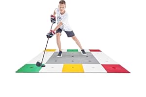 Hockey Revolution 360 Zone Lit – profesjonalne płytki podłogowe do treningu – poprawiają obsługę i poruszanie się, prędkość na lodzie, ćwiczenia, fitness - strefa ćwiczeń wewnątrz i na zewnątrz z