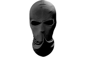 QEEQPF Balaclava Narciarska Motocykl Maska Na Twarz Lekka Lycraspandex Miękka Oddychająca Wszechstronna Wiatroszczelna Sportowe Czapki Podszewka kasku - Rozmiar Unisex Czarny, czarny, rozmiar uniwersalny