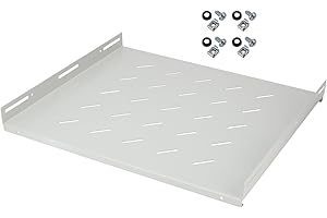 ‎HMF HMF 66699-07 Fachboden für Serverschrank | 19 Zoll | 1 HE | 420 mm Tiefe | Lichtgrau