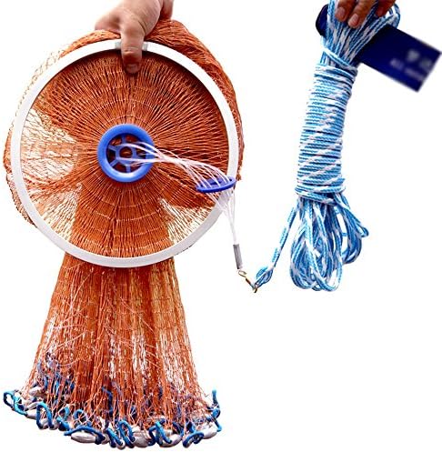 Casting net throwing hand throwing net fishing net automatic throwing net rotating net throwing Wang tool (multiple size optional) (Size : 3.6M)