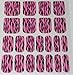 Chix Nails Nail Wraps Pink Tiger Black Animal Print Fingers Toes Vinyl Foils Minx Trendy Style