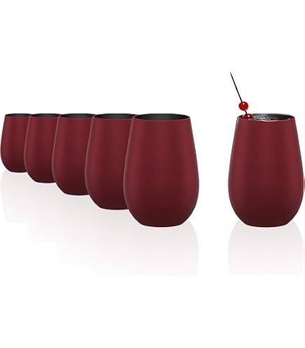 Stölzle Lausitz Gobelets Noir/Argent Power 6pcs, 380ml – Verres modernes pour eau, vin, cocktails & jus – Cristal de haute qualité, résistants & lavables au lave-vaisselle – Fabriqué en Allemagne