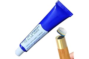 HPERU Kit de réparation de pointe de repère, Cue de repère de la piscine Colle pour les conseils de repère de billard, la colle de colle, la colle en résine époxy, la colle à séchage lent, les accessoires