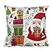 Produktbild gotd Weihnachten Deko Kamin Santa Claus Kissen Überwurf Bezug Kissenbezüge Kissenbezug für Sofa Überwurf Kissen Fall Christmas Gifts 45,7 cm 05