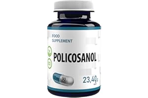 HEPATICA Policosanol 25mg 90 Vegane Kapseln, Laborgeprüft, Nicht GVO, keine Füllstoffe oder Zusatzstoff