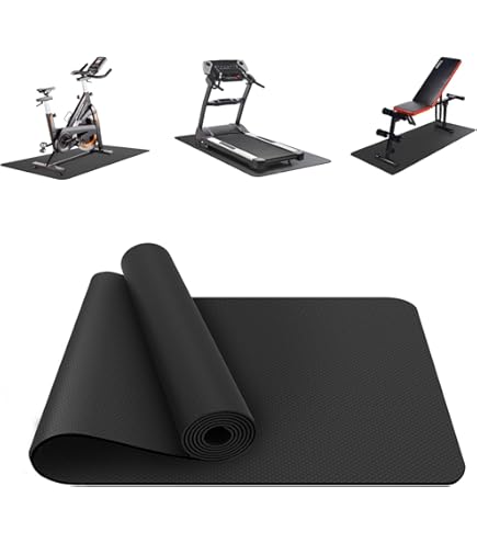 Tappetino Protettivo LILENO SPORTS Per Palestra - 60x180 Cm, Spessore 8 Mm, Antiscivolo Per Attrezzature E Yoga - Foto 14