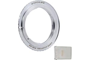 PHOLSY Bague d'adaptation Mise au Point Manuelle Compatible avec objectifs Nikon F Mount et Appareil Photo Canon EOS EF-Mount, Nikon F vers EOS, Nikon F vers EF