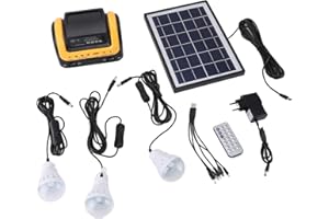 SPACNANA Generatore Solare da Esterno Centrale Elettrica Portatile 5000mAh, Generatore di Energia Solare con Pannello Solare per Emergenza in Campeggio, Adatto a Casa, Viaggi, Campeggio,