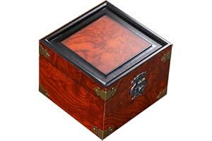 Urna In Legno Per Ceneri Umane MAKEY, Extra Large, Capacità 400 Cu/in (6,5 L), Finitura A Pianoforte, Per Adulti Fino A 172 Kg
