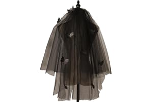 SUNHUITOY Bridal Veil White Wedding Veils Women's Short Wedding Veil Tulle with Comb for Brides Shower Bachelorette Hen Party Halloween Costume Girls First Communion