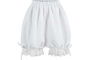CR ROLECOS Bloomers vintage da donna con pizzo Bloomer Shorts vittoriani Renaissance Shorts Danza Donna Vintage Bloomers Shorts