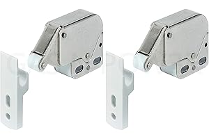 GAS N POW3R Lot de 2 mini loquets tactiles pour portes de placard de caravane, camping-car