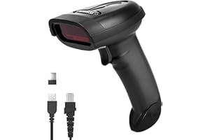 NetumScan Wireless Barcode Scanner 2 in 1 (2.4G Wireless & USB Wired) Handheld 1D Bar Code Reader USB Ricaricabile per Computer Mac Laptop 1698W
