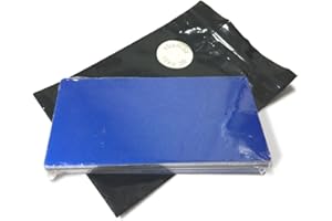 Ebamaz Láminas de aluminio anodizado grabadas con láser para grabado, 100 x 50 mm, esquinas redondas con adhesivo (azul, blanco, 10 unidades)