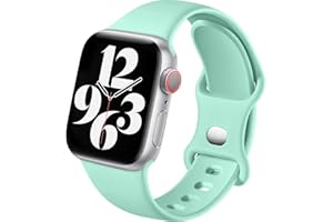 Charlam Pasek kompatybilny z Apple Watch 38 mm, 40 mm, 42 mm, 44 mm, 41 mm, 45 mm, 49 mm, dla kobiet i mężczyzn, sportowy silikon, zapasowy pasek kompatybilny z iWatch SE Series 9, 8, 7, 6, 5, 4, 3,