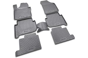 ELEMENT Alfombrillas para Volkswagen Touran I y II 2003-2015 | 7 Plazas | MPV | 6 Piezas (3 Filas)