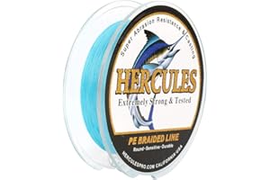 Hercules Sedal Trenzado de 4 Hilos, 100-2000 m, 6-100 LB, Súper Suave, Polietileno, Multifilamento Hilo Trenzado de Pescar en el mar y en el Agua