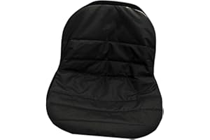 Folpus Housse de Siège pour Tondeuse à Gazon, Housse de Siège à Tracteur, Universelle et Imperméable, Housse de Siège 50x40x35cm pour Tondeuse Autoportée, Noir