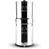 Phoenix Gravity - 6 Litre NSF Sertifikalı AISI 304 Paslanmaz &Ccedil;elik Tezgah &Uuml;st&uuml; Su Filtreleme Sistemi, 2 Akıllı Karbon (Siyah)