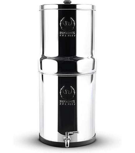 Support Pour Filtre à Eau Berkey - Pieds Amovibles 6 Pouces, Base 9 Pouces, Acier Inoxydable, Antidérapant